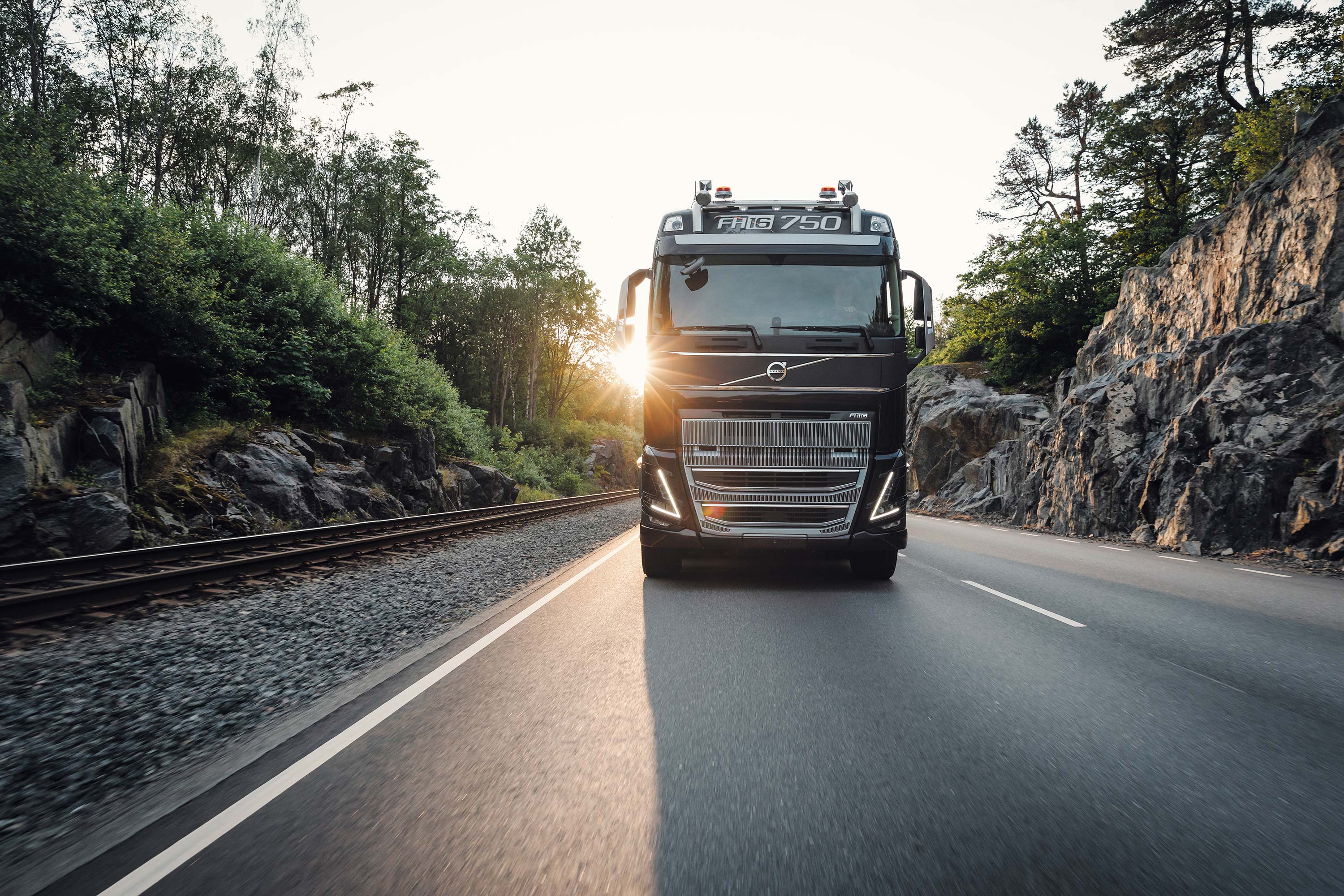 From a distance, it's clear that the Volvo FH16 is our most powerful truck.
