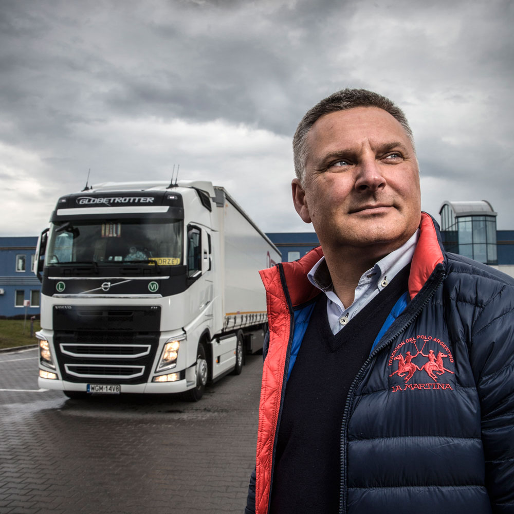 Jacek Słowiński, owner of Jastim, successfully reduced fuel consumption by investing in new trucks, new technology and driver training.